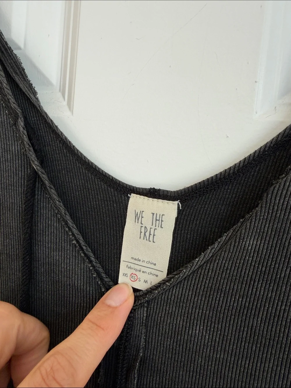 Free People We The Free ribbed charcoal tank